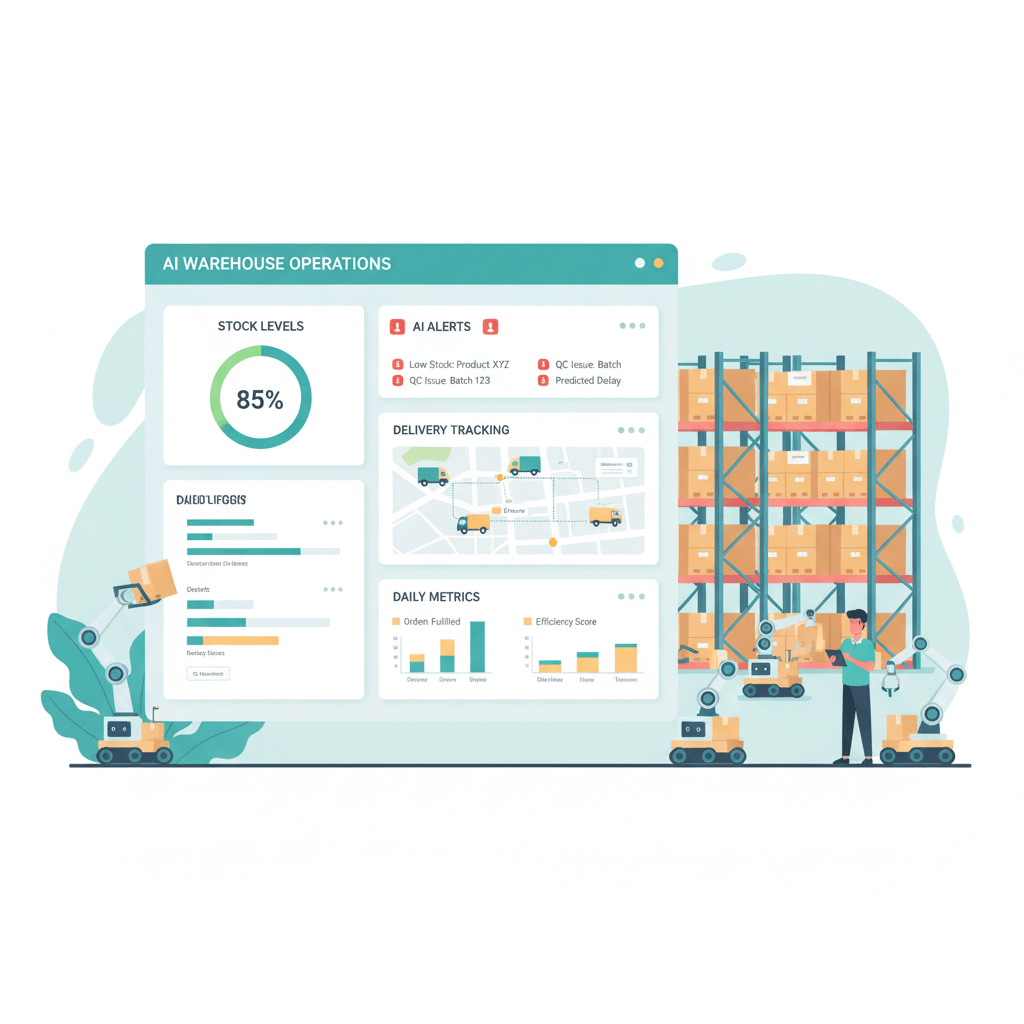 AI in E-commerce managing inventory smartly.