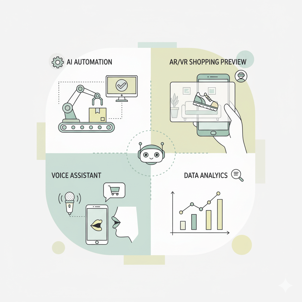 AI in E-commerce shaping future trends.